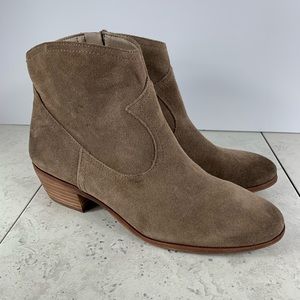 LIKE NEW Sam Edelman Peggy Suede Bootie Brown Sz 8